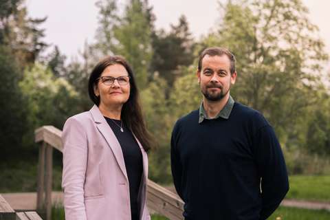 Arja Liinavuori ja Risto Virtanen.